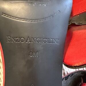 Enzo Angiolini Black and Red Shoes